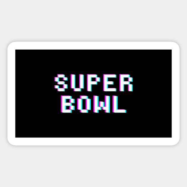 Super Bowl Showdown Typography Tee Sticker by We Connect Store